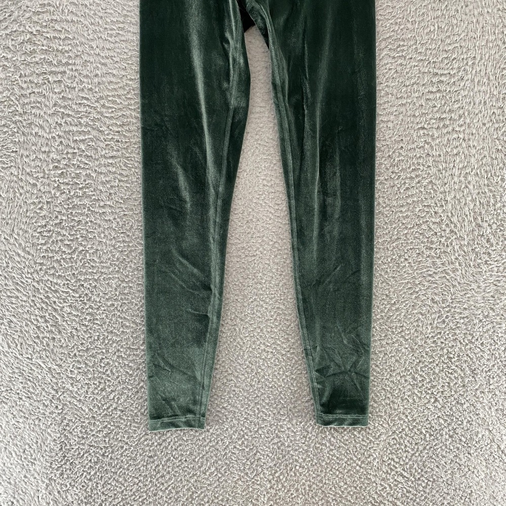 Beyond Yoga Leggings Womens Small Green Velvet High Rise Stretch Activewear USA - Picture 3 of 13